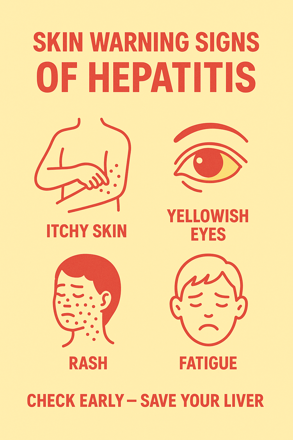 skin warning sign of hepatitis