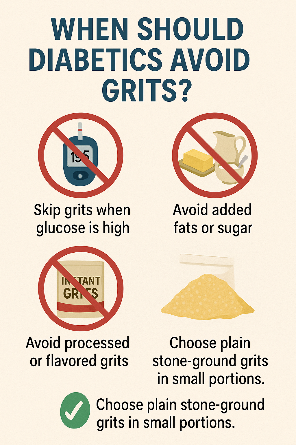 when should diabetics avoid grits?