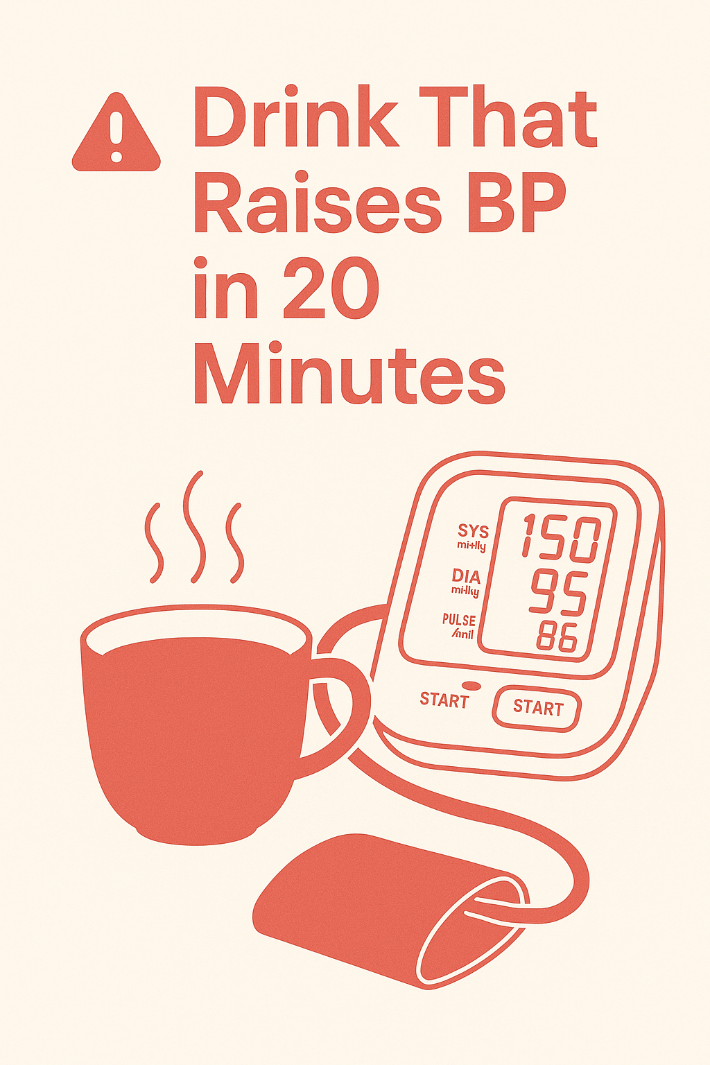 drink that raises bp in 20 minutes
