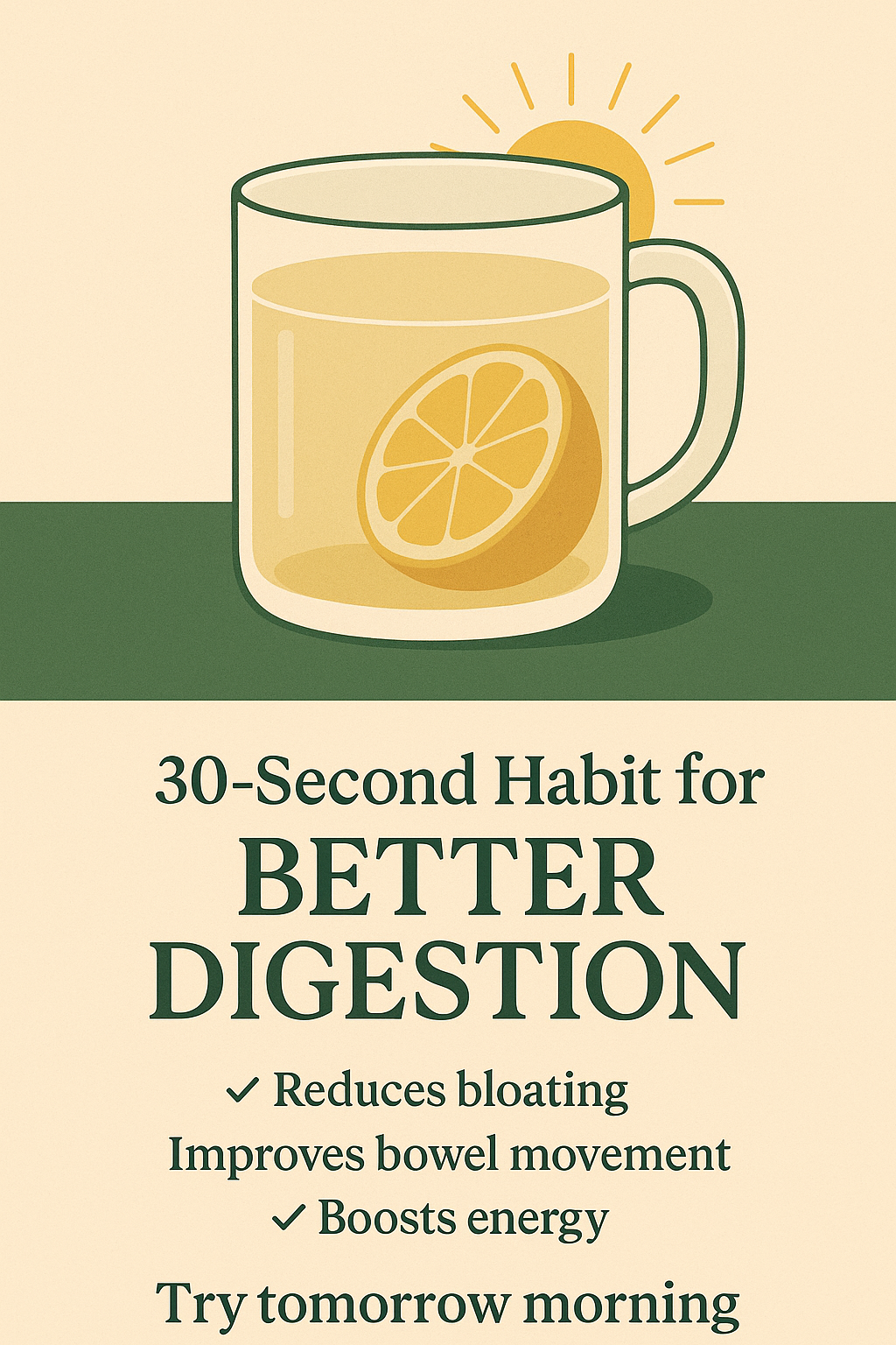 30 seconds morning habit for better digestion wholeday