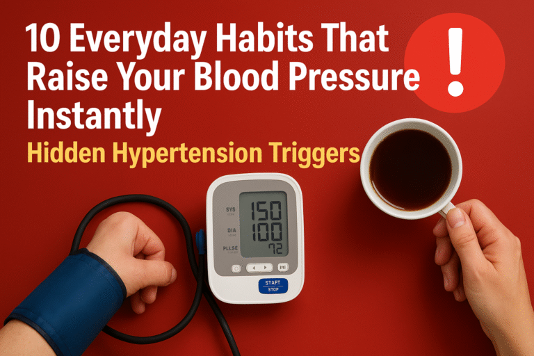 10 everyday habits that raises your blood pressure instantly