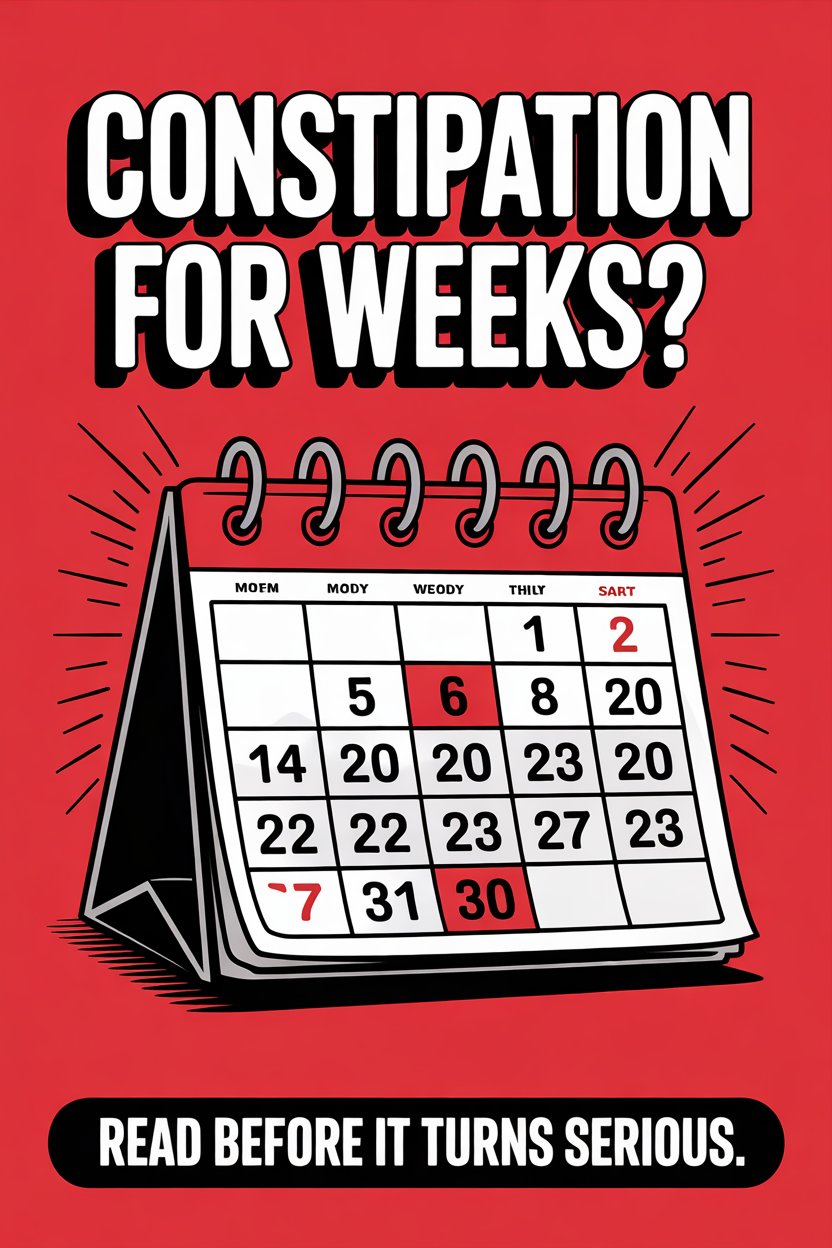 constipation for weeks